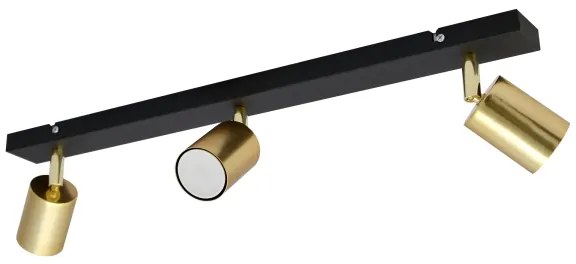 LED Spotlámpa TUNE 3xGU10/4,8W/230V arany/fekete
