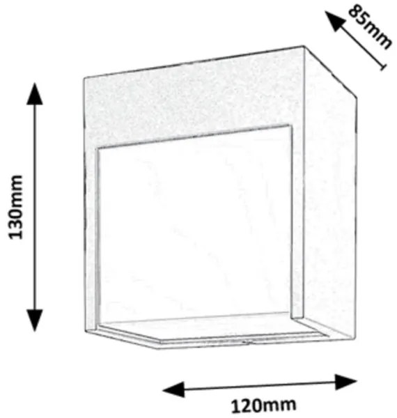 Rabalux 7476 - LED Kültéri fali lámpa BALIMO LED/12W/230V fekete IP54
