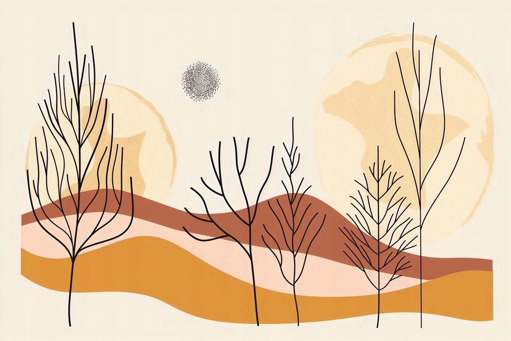 Poszter 91,5x61cm Tépett sivatag