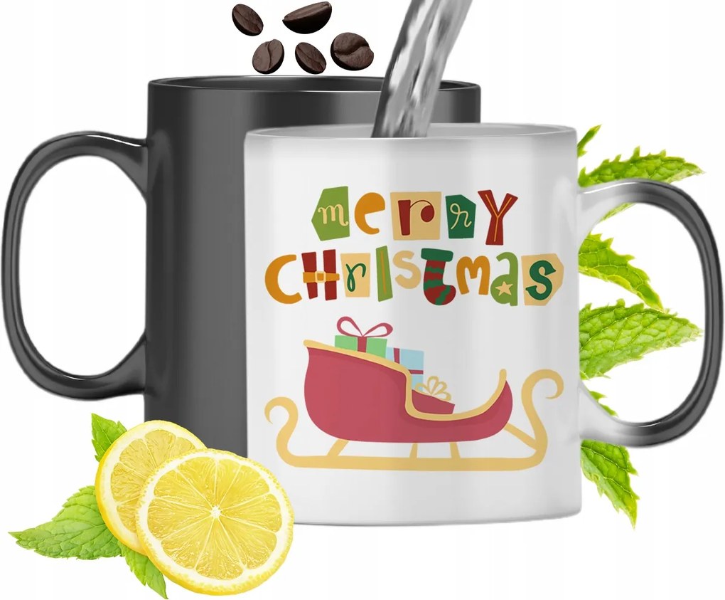 Mágikus Karácsonyi Színváltó Bögre fényképes nyomtatással