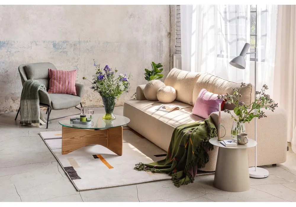 Narancssárga-krémszínű szőnyeg 140x200 cm Linea – Universal