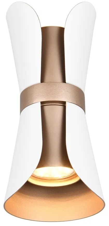 Fehér-bronzszínű fali lámpa Coat – Trio
