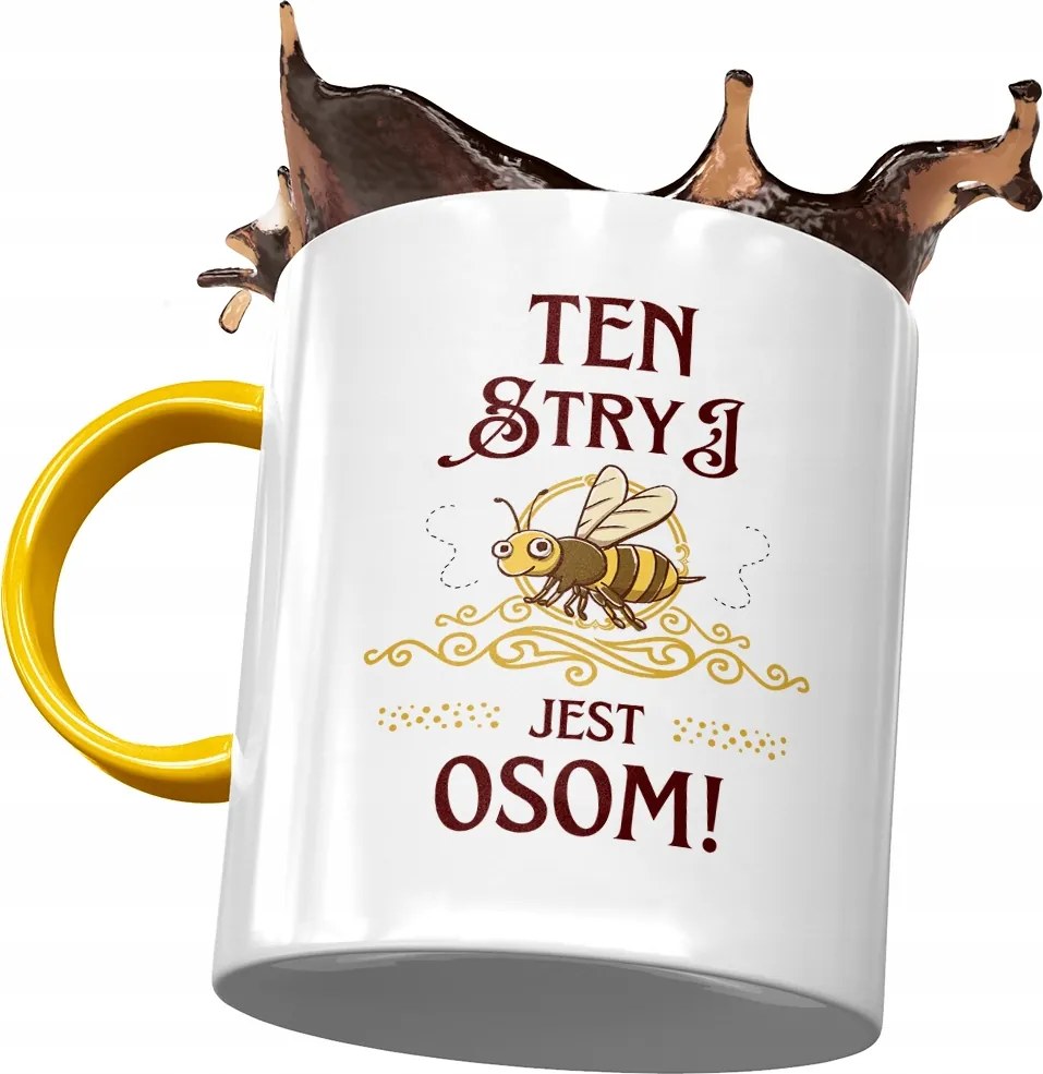 Sárga Bögre Bácsinak Születésnapi Ajándék Nyomtatott Fotóval