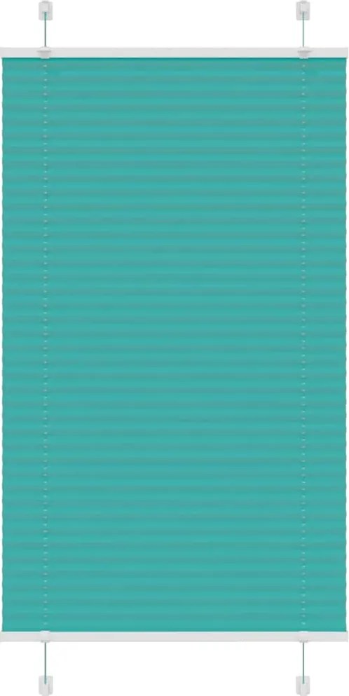 vidaXL pliszírozott redőny Benzinzöld 70x100 cm szövetszélesség