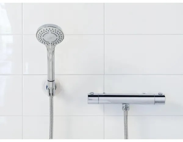 WENKO 24918100 - BASIC LINE zuhanyfej, 9,5 x 9,5 cm, fényes króm/ezüst