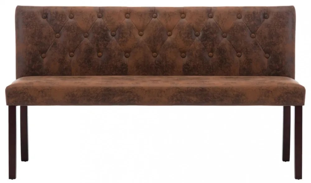barna művelúr pad 148,5 cm