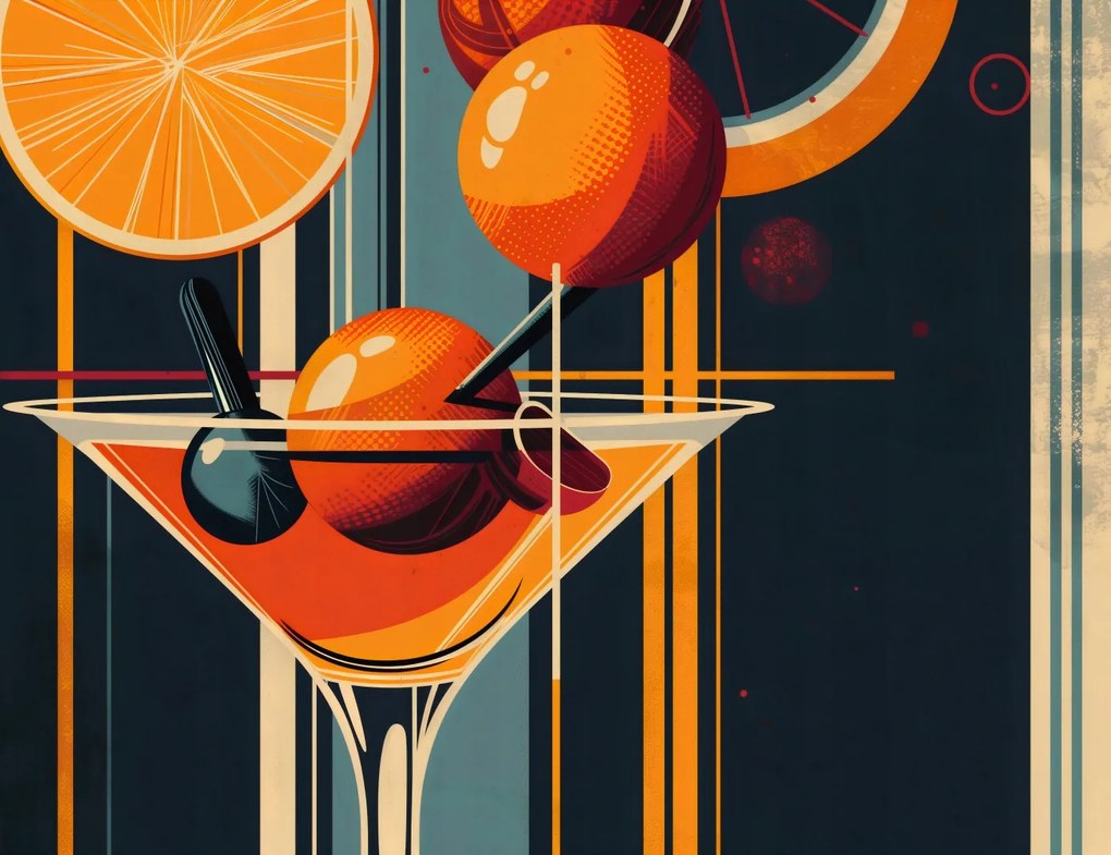 Poszter 65x50cm Koktél stílus