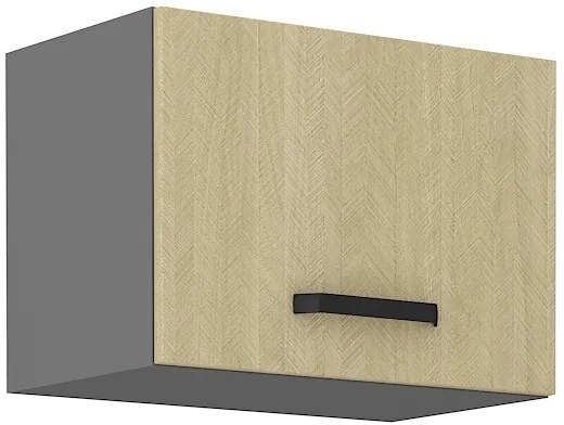 Felső konyheszekrény Scarmi 50 GU-36 1F (Antracit + Herringbone scandi). 1049755