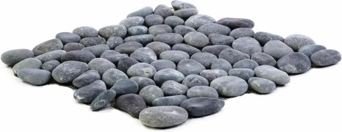 DIVERO Mozaik burkolat 1m2 folyami kavics szürke csempe