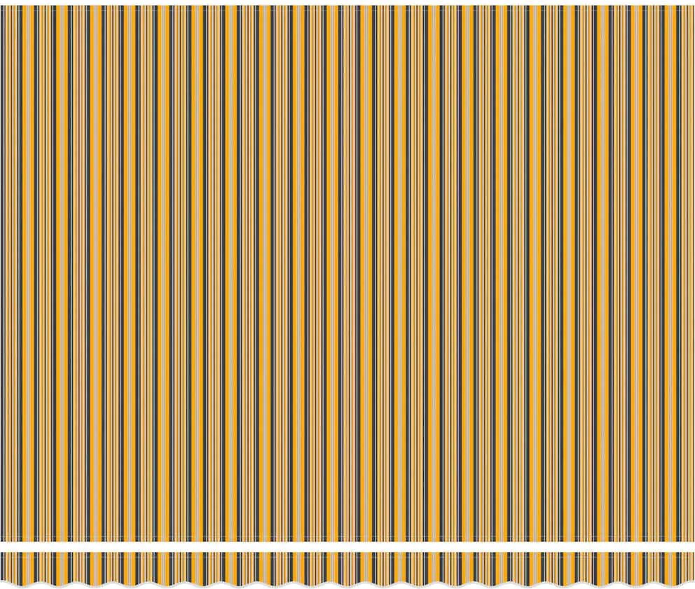Behúzható napellenző Sokszínű 400 × 350 cm Poliészter és acél