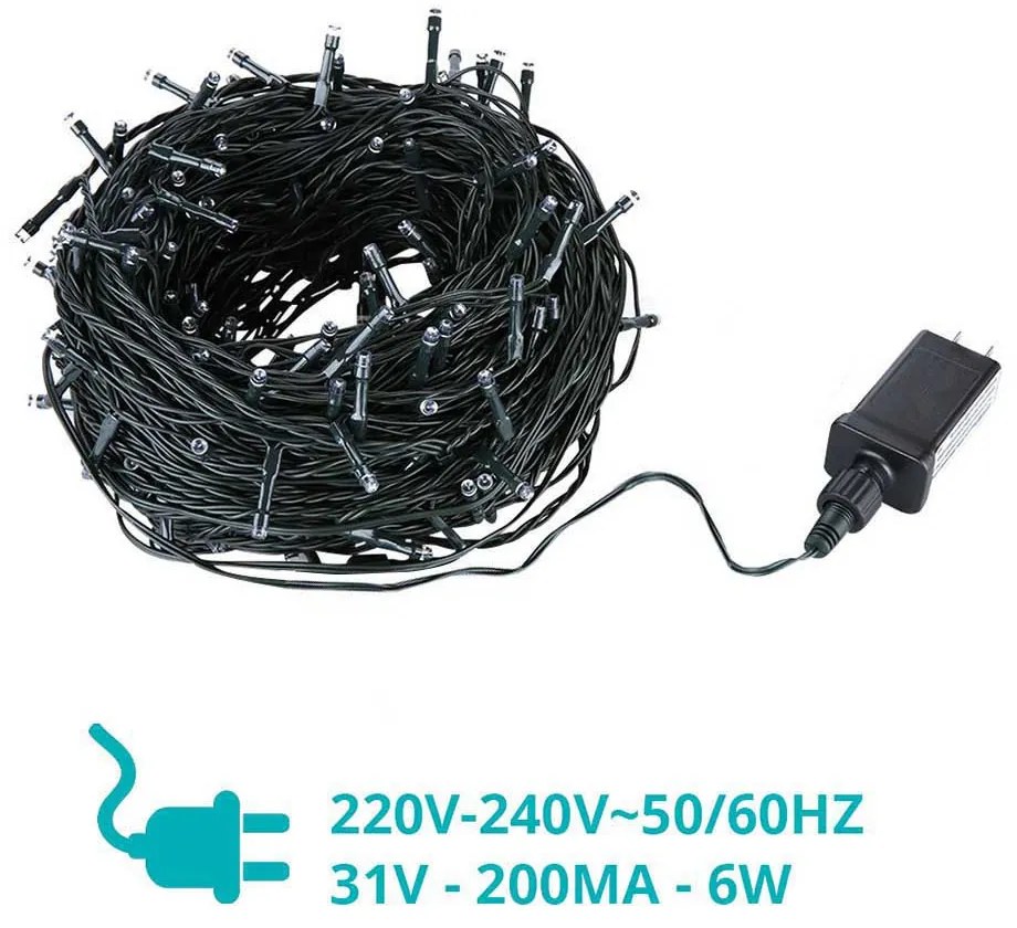 LED fényfüzér választható méretben és színben-360 LED-es -színes