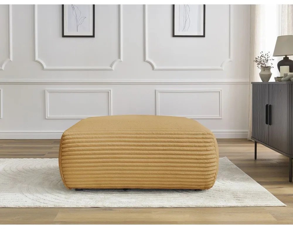 Mustársárga kordbársony lábtartó Lucien – Bobochic Paris