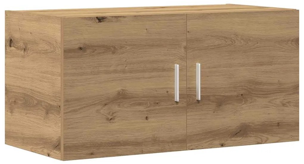 kézműves tölgy színű szerelt fa faliszekrény 80 x 39 x 40 cm
