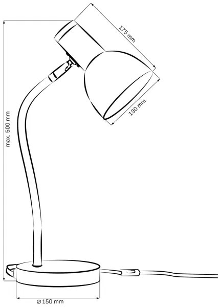Asztali lámpa MIMI 1xE27/10W/230V rózsaszín