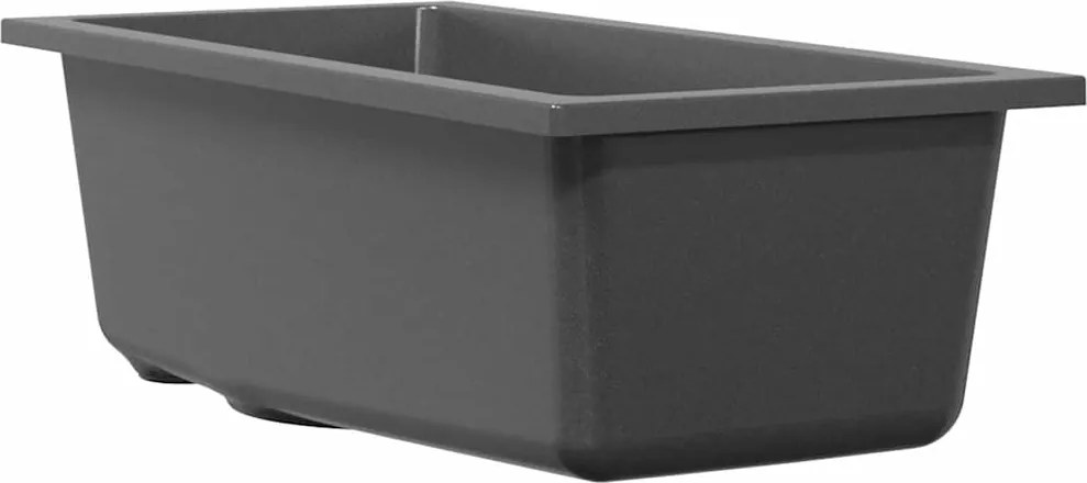 vidaXL Konyhai mosogató Szürke 21 x 44 x 14 cm Gránit