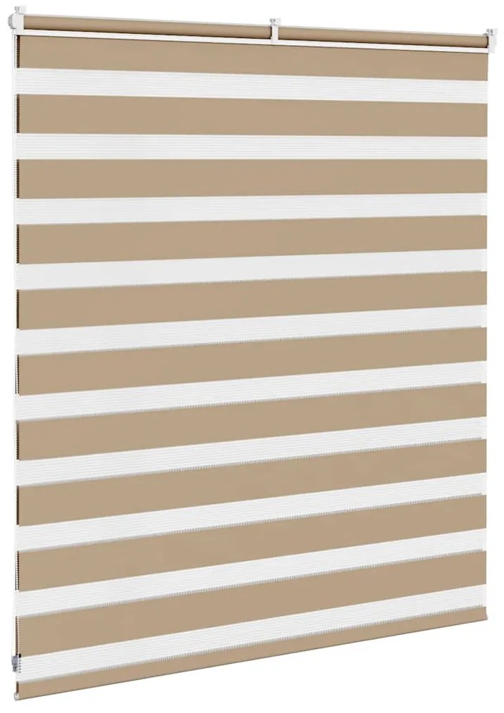 zebrafüggönnyel homokbarna szövetszélesség 130,9 cm poliészter