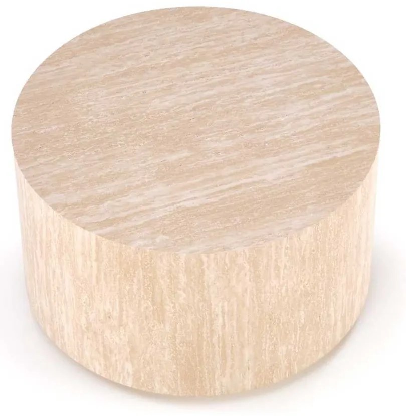 Palmer dohányzóasztal - kör, bézs