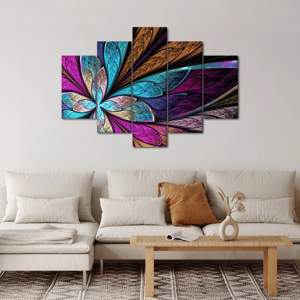 Kép - absztrakció, virág (150x105 cm)