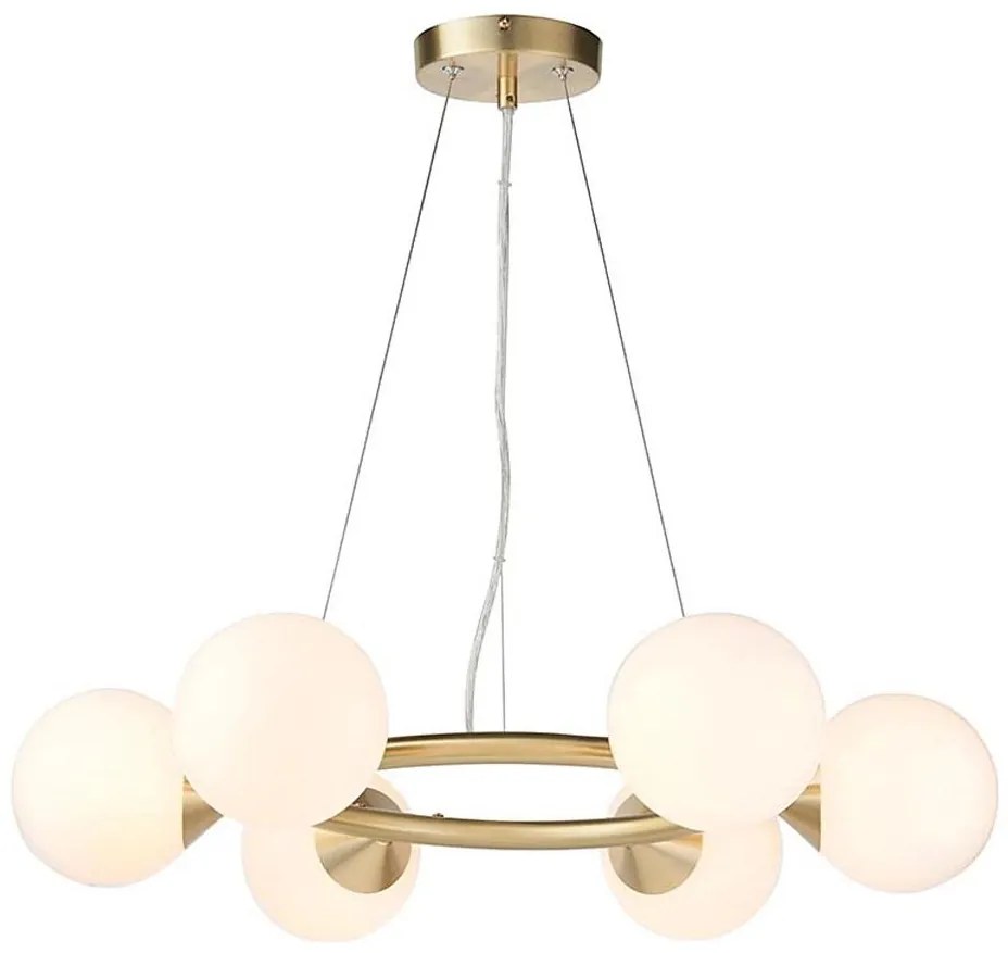 Endon 106390 - OTIS kábeles csillár 6xG9/3W/230V aranyszínű