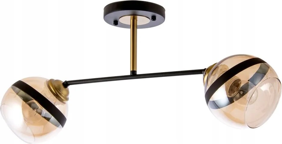 Függő lámpa finom kialakítással, üveg mézbuborékokkal, hálószobába