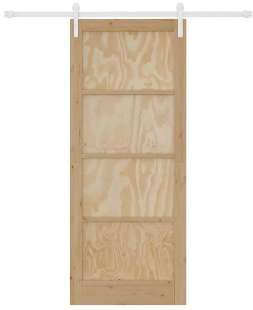 Csúszó Ajtó Természetes és fehér 86 x 211 cm