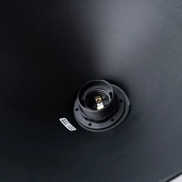 Sollux SL.1320 - Csillár zsinóron JAGA 1xE27/15W/230V átm. 30 cm fekete