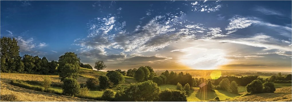 Flizelin fotótapéta Arany táj Naplemente Panoráma 624x219 +ragasztó