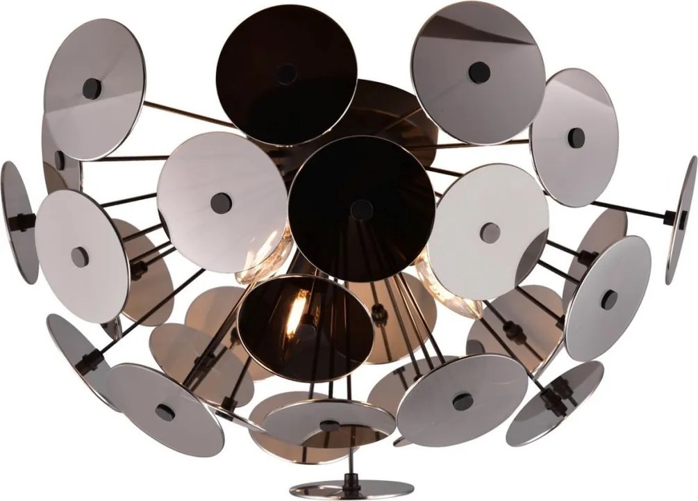 TRIO 609900357 DISCALGO Glamour Mennyezeti Lámpa Fekete E14 IP20