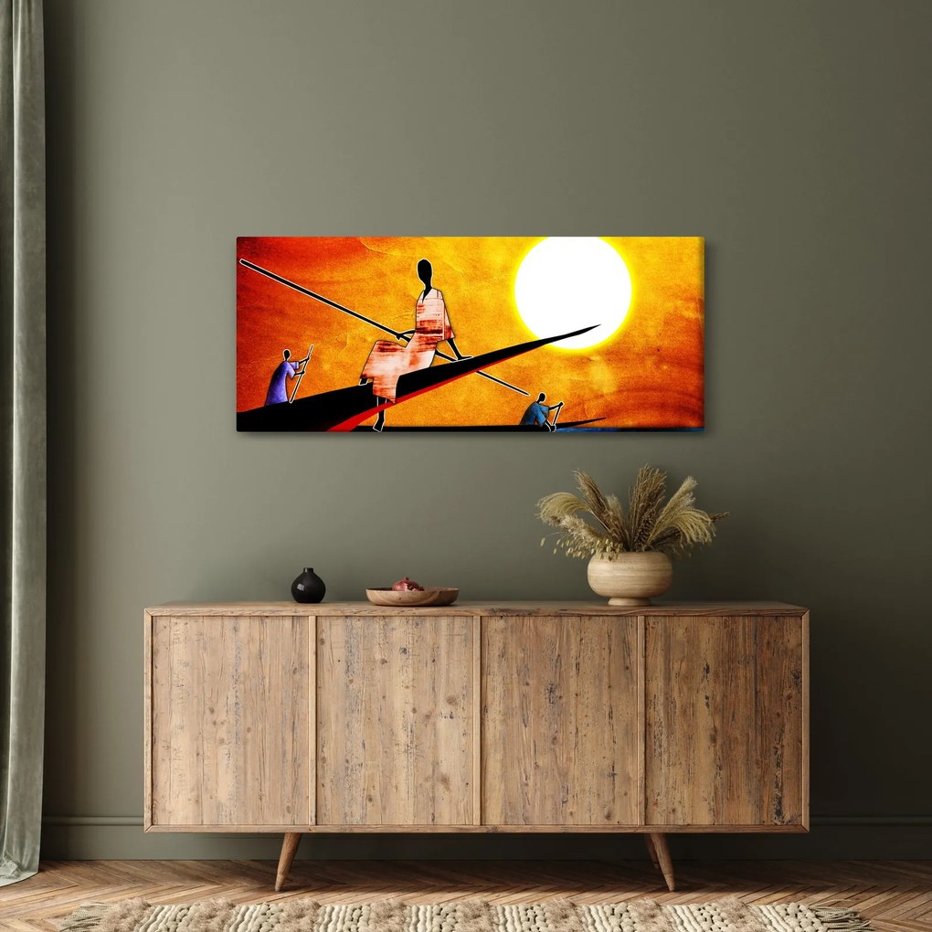Egy korabeli ősi festmény képe (120x50 cm)