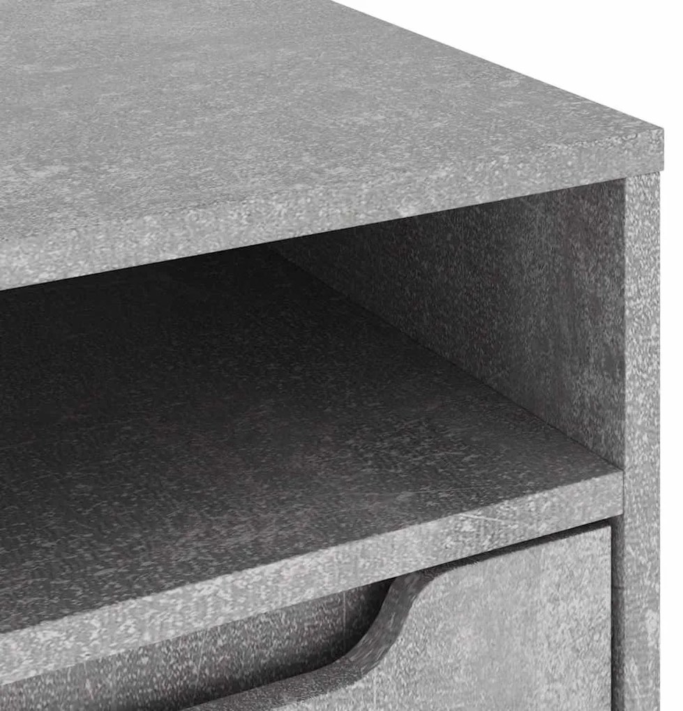 VISNES betonszürke szerelt fa TV-szekrény 100x40x38 cm