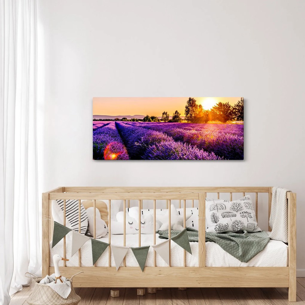 A levendula mező képe, Provence (120x50 cm)