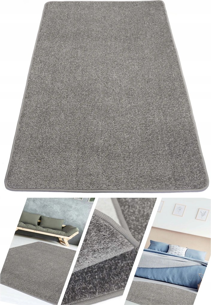 Diamond Sima Szobaszőnyeg 100x300cm Szürke-ezüst Méretre