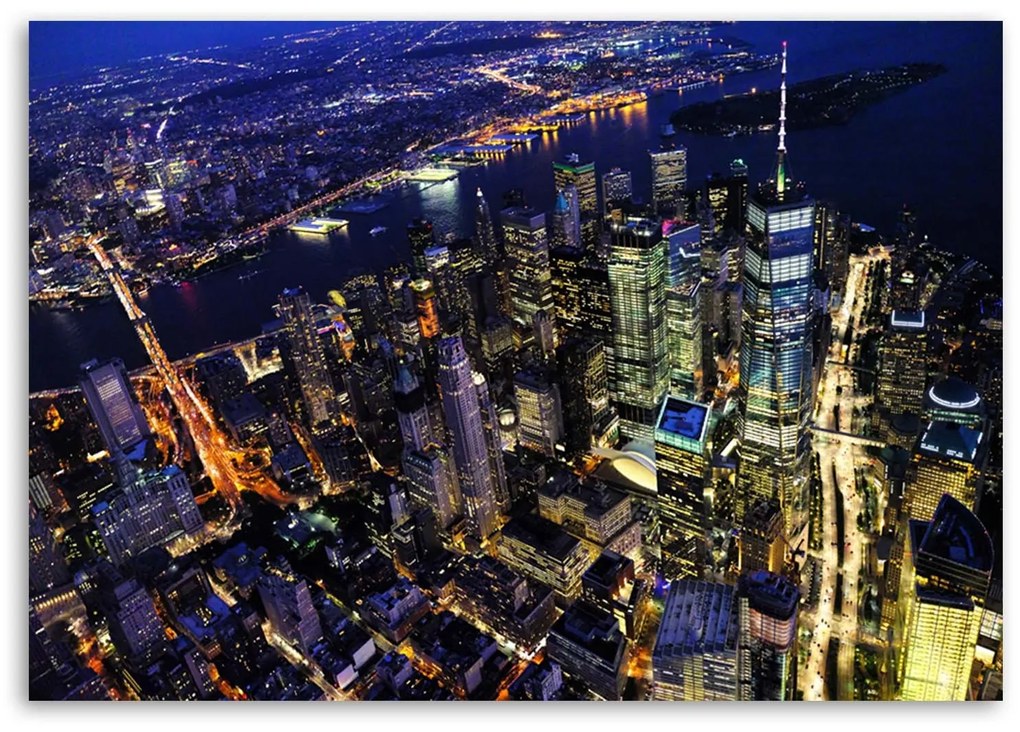 Gario Vászonkép New York City éjszaka Méret: 100 x 70 cm