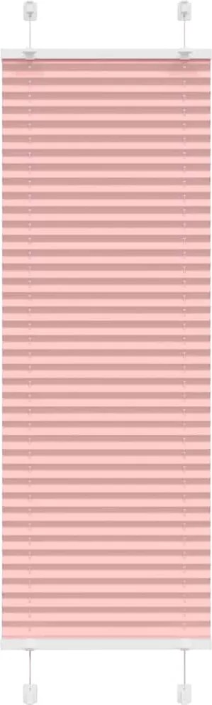 vidaXL pliszírozott redőny rózsaszín 50x100 cm szövetszélesség 49,4 cm