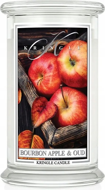 Nagy Bourbon gyertya Apple & Oud Kringle Candle