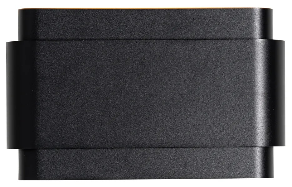 Ipari fali lámpa fekete 2-lámpás - Coen