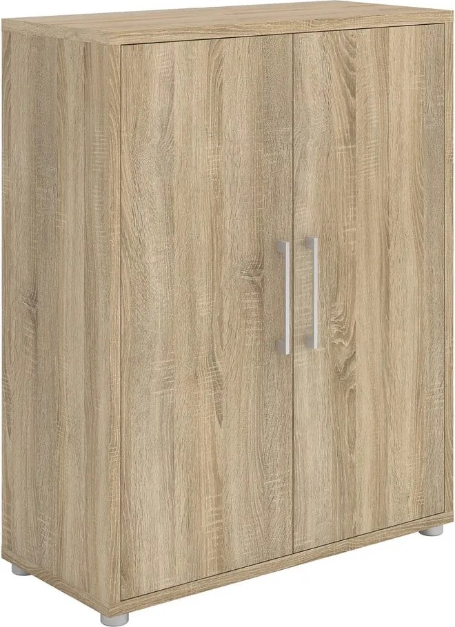 Natúr színű moduláris könyvespolc tölgyfa dekorral 89x113 cm Prima – Tvilum