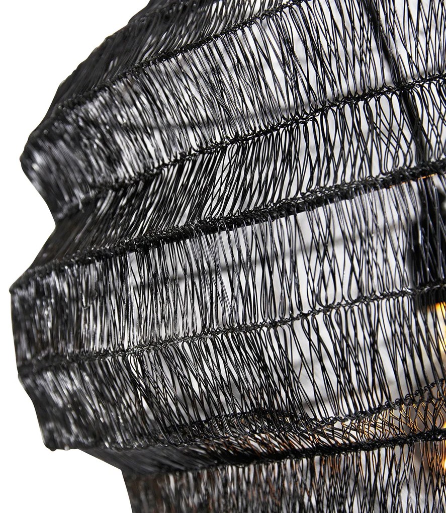 Keleti függőlámpa fekete 45 cm x 40 cm - Vadi