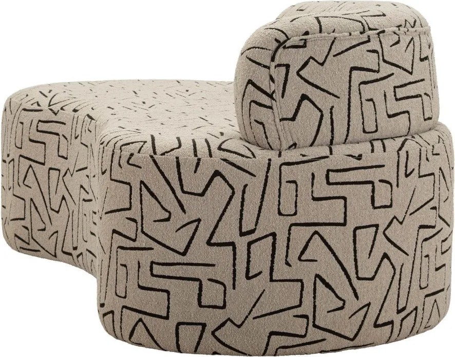 Bézs buklé kanapé 176 cm Nairobi – Mauro Ferretti