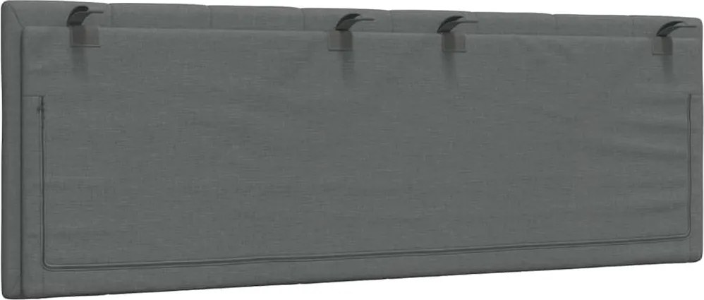 sötétszürke szövet fejtámla párna Hanko 120 cm
