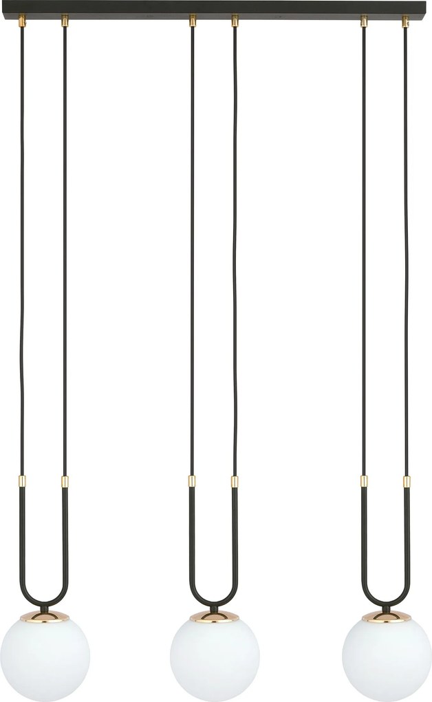 Emibig modern függeszték glam fehér fekete emi1112/3