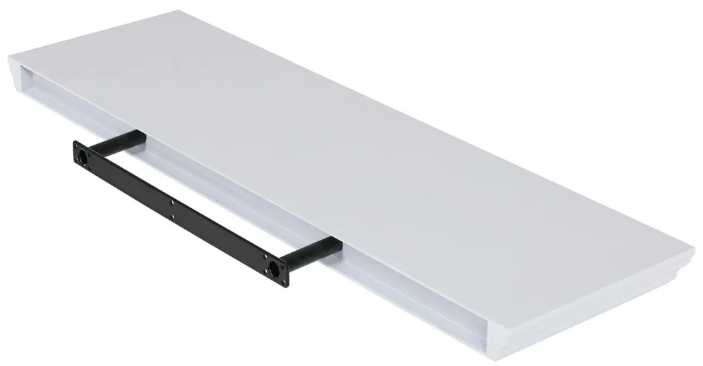 P-025 falipolc, fehér matt, 80 cm