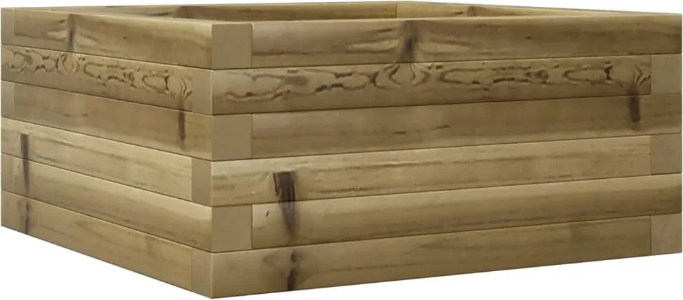 vidaXL impregnált fenyőfa kerti virágláda 50x50x23 cm