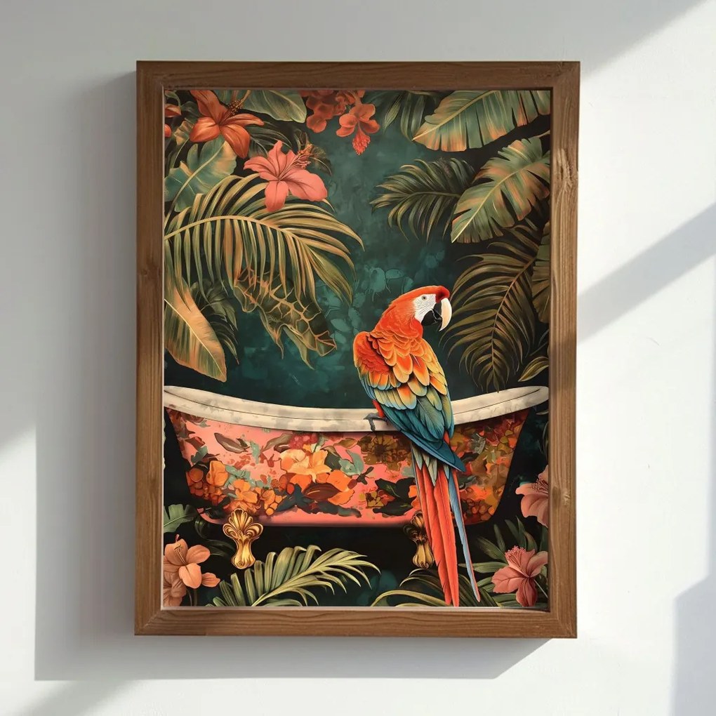 AI178 keretezett MDF falikép, 35 x 47 cm