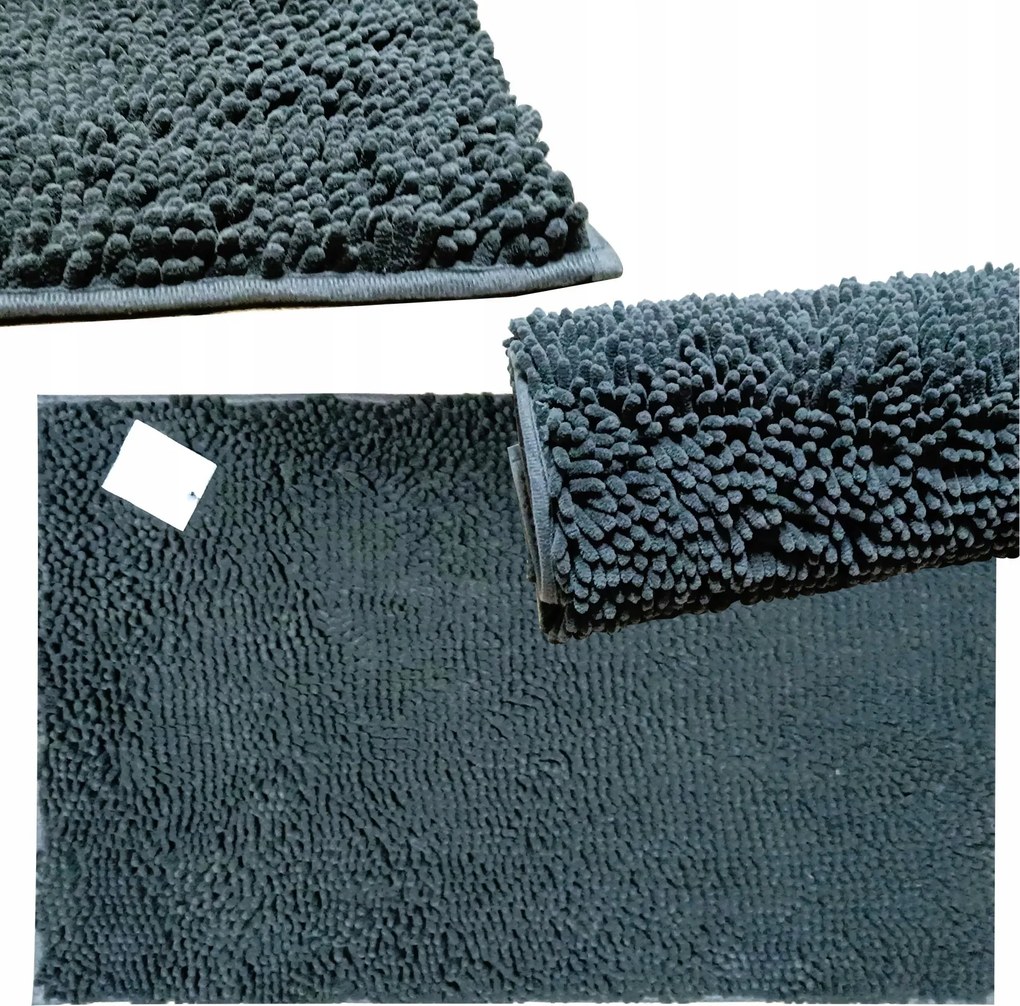 Fürdőszoba Szőnyeg Szürke Vastag Puha Csúszásgátló Húsos Fürdőszoba