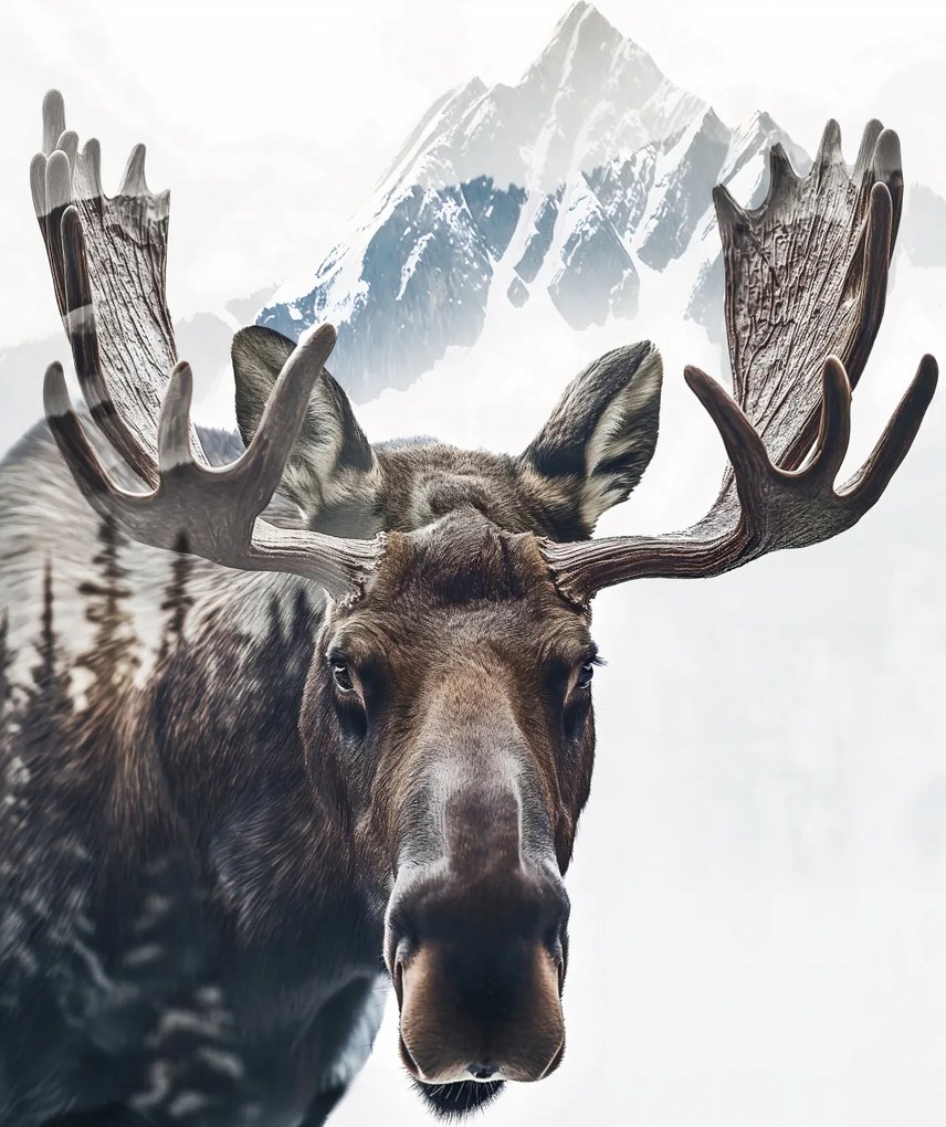 Poszter 40x50cm Szarvas Az erdő szelleme