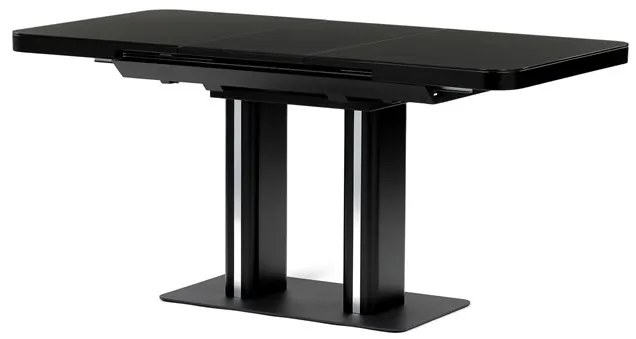 Bővíthető Étkezőasztal 120–160×80 cm, MDF, Fekete. HT-D1926 BK