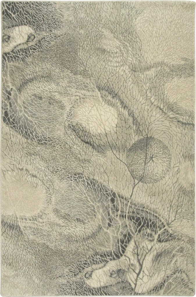 Gyapjúszőnyeg Szürke Márvány Beton Modern Isfahan Agnella 133x190 cm