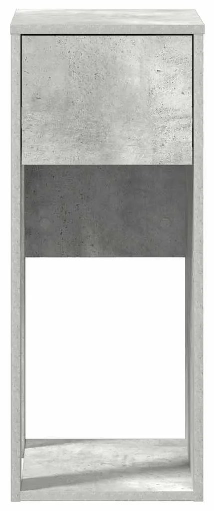 számítógépes toronyállvány fiókkal betonszürke 30x44x74cm beton
