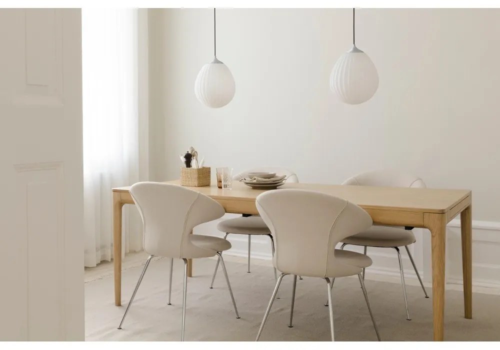 Fehér-ezüstszínű lámpabúra ø 27 cm Around the World Medium – UMAGE